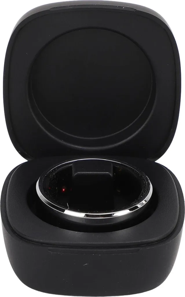 Smart Ring Argento Taglia 8 - Tracker Salute IP68 Bluetooth