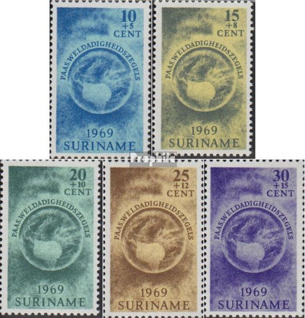 Briefmarken Suriname 1969 Mi 553-557 (kompl.Ausg.) postfrisch Ostermarken