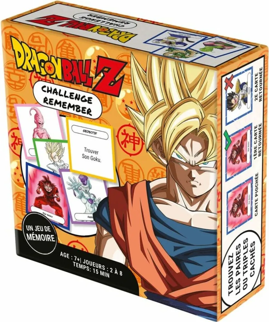 Jeu de Cartes à Jouer Dragon Ball Z Remember Challenge pour Collectionneur