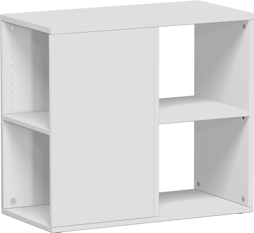 Geramöbel Anstell-Regal mit Stellfüßen, 400x800x720, Lichtgrau, S-381200-L