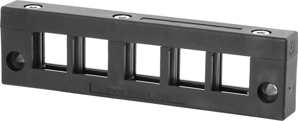 icotek Kabeleinführungsleiste KEL24/05 schmal für Kabeltüllen 5x klein Montageausschnitt 112,0mm x 24,0mm - 10 Stück