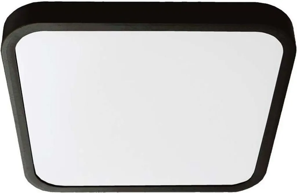 Luminaire LED Plafond Anti-Éblouissement 5160lm Noir Carré IP44 48W