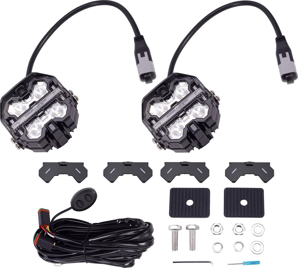 LED-Lichtkapseln 3,5 Zoll Weiß Bernstein DRL Off Road Fahren Zusatzlicht 160W