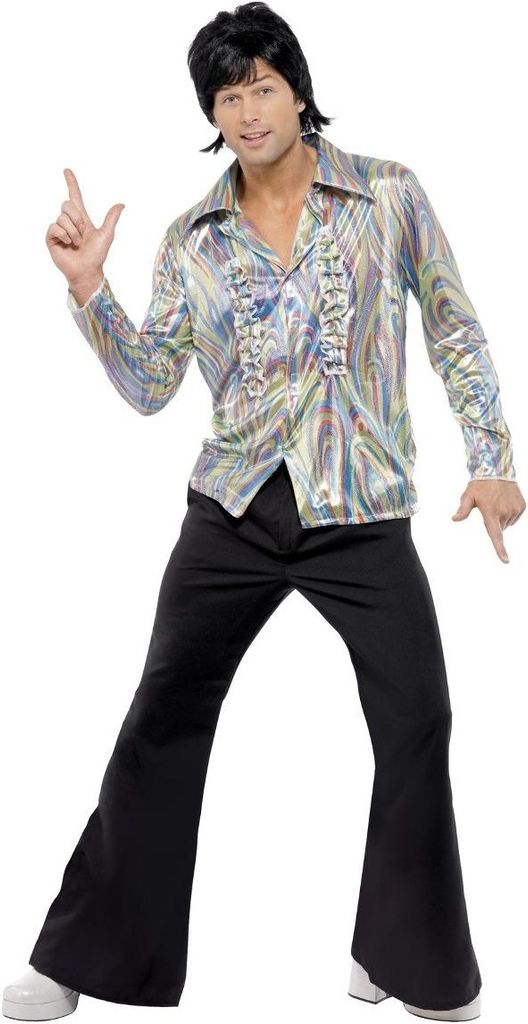 Smiffys - "1970s" Kostüm - Herren SM1590 (XL) (Schwarz/Bunt)