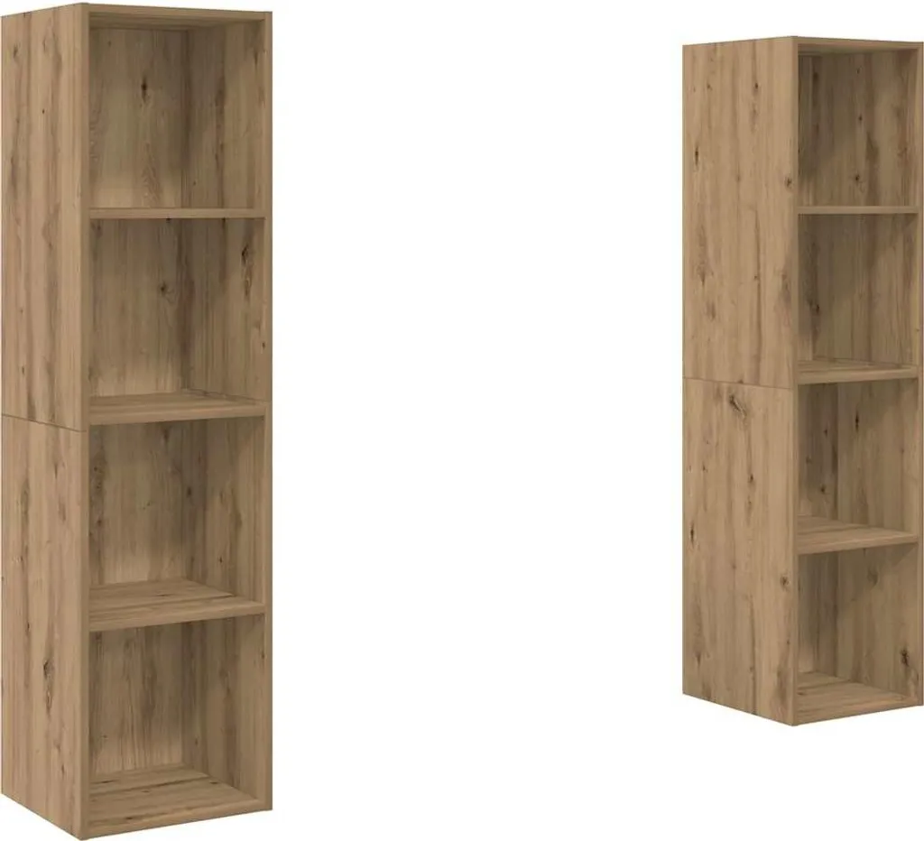 Mobili TV vidaXL 2 Pezzi Marrone 37x142,5 cm - Offerta Arredo Casa