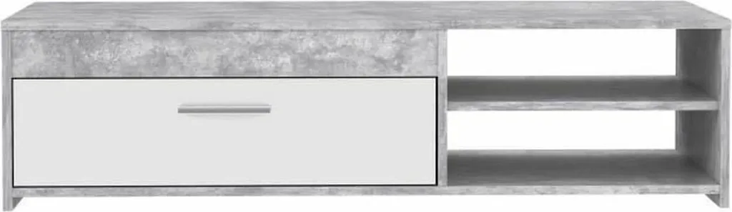 Meuble TV Gris Clair 120 cm : La Solution pour Petits Espaces Encombrés - 2