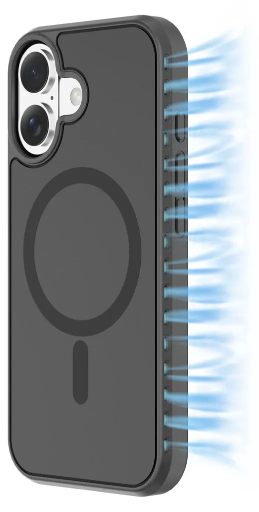 Coque iPhone 17 Antichoc et Anti-Surchauffe avec Technologie ICY MAG Noir