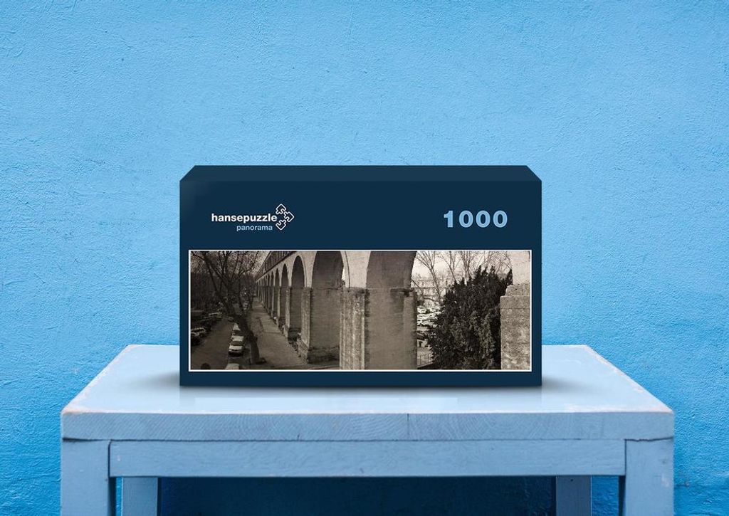 hansepuzzle 68795 - Aquädukt Puzzle, 1050 Teile, Hintergründe, 60,0 x 46,0cm mit hochwertiger Aufbewahrung, Kartonbox & Beutel