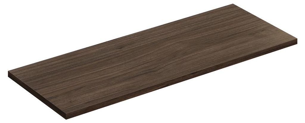 Badezimmer Waschtischplatte mit 120 cm Breite in Walnuss - Produktbild 