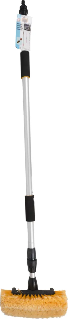 Brosse de Lavage avec Manche Télescopique en Aluminium 230 cm Robuste
