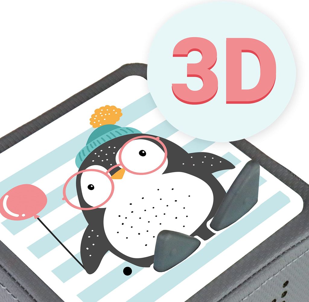 MeinBaby123 Toniebox Schutzfolie | Pinguin Flossen mit 3D Effekt
