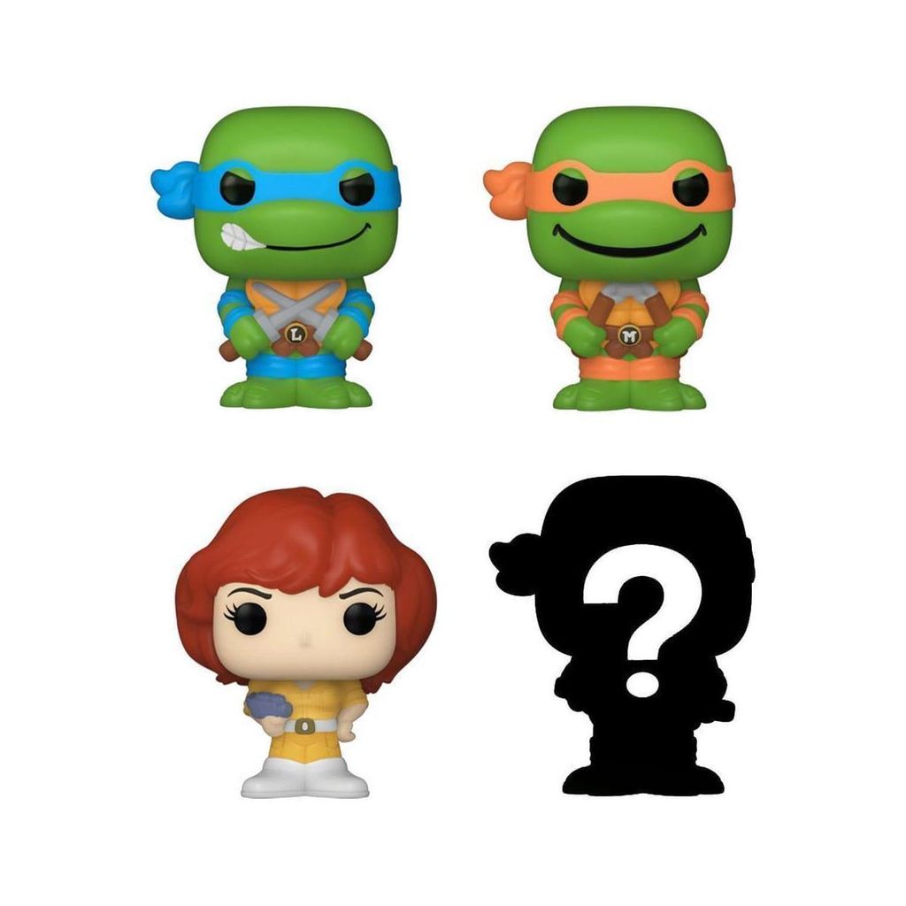Funko Pop! 4er-Pack: Nickelodeon Teenage Mutant Ninja Turtles – Leonardo, Michelangelo, April O’Neil & Mystery