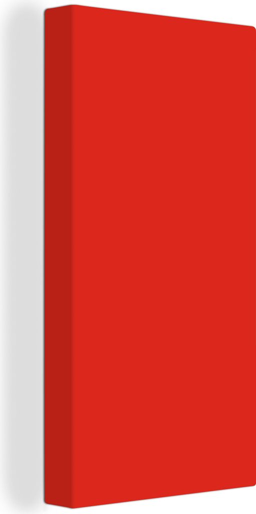 MuchoWow® - Leinwandbilder - Rot - Farbe - Einfarbig, Produktbild 