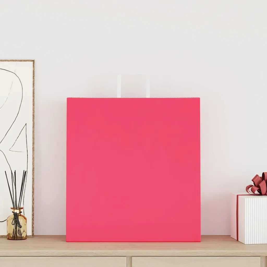 Ingrosso 250 Shopper Rosa Carta Kraft vidaXL 45x17x48 cm - Stock Negozio