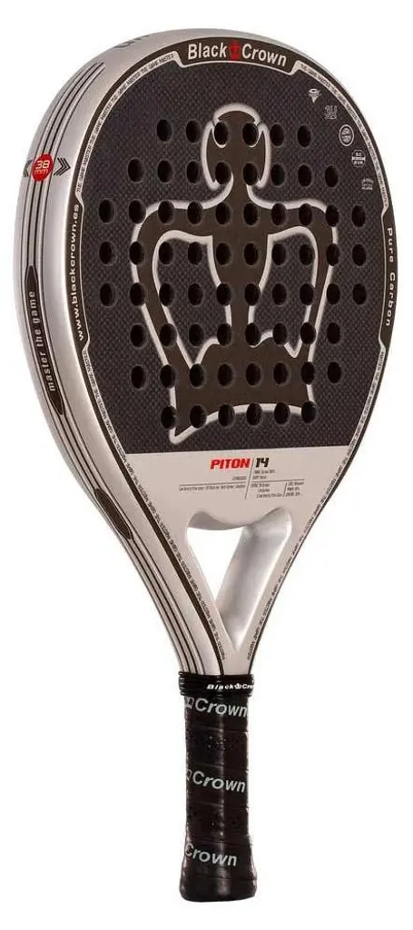 Raquette de Padel Black Crown Piton 14 Noir Multicolore pour Compétition - 4