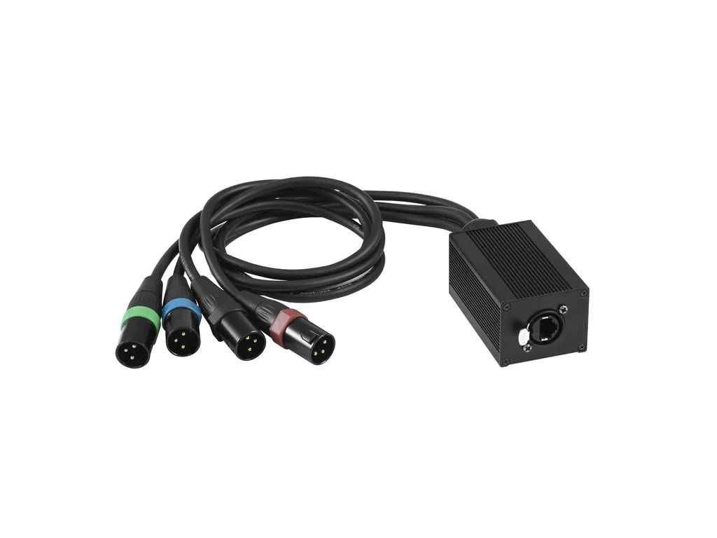 Eurolite DNK-1 Adaptateur DMX vers RJ45 70064831 Évitez les Pertes de Signal Scénique