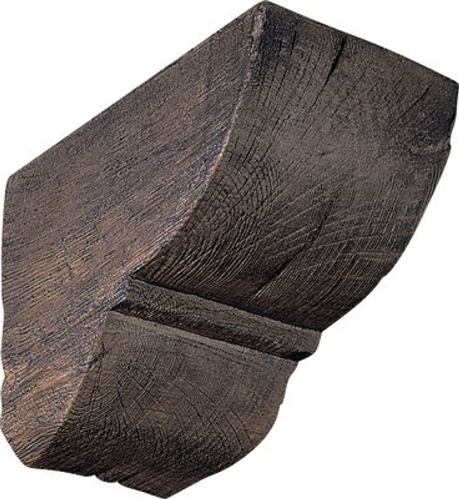 Konsole Tirol eiche dunkel für Balken 12x12 cm