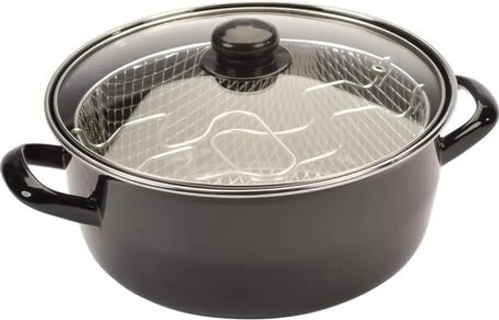 Friteuse traditionnelle noire 260 mm ETS TASSINON SPRL polyvalente