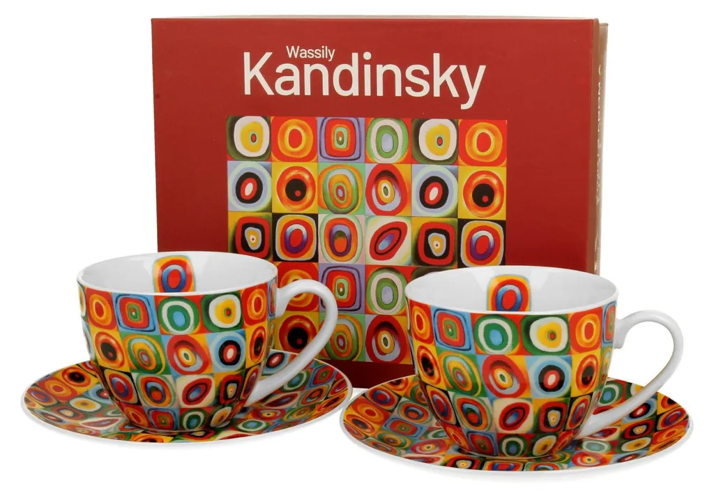 Set de tasses à thé Kandinsky 270 ml idéal pour une pause café d'art