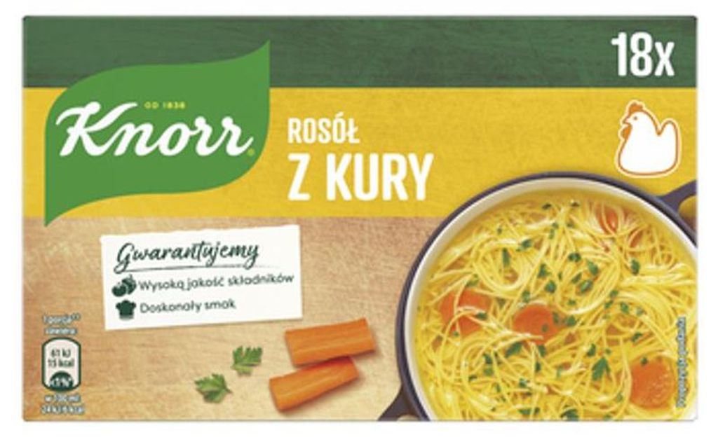 Knorr Bulion z Kury 18 kostek 10 g Immagine del prodotto 