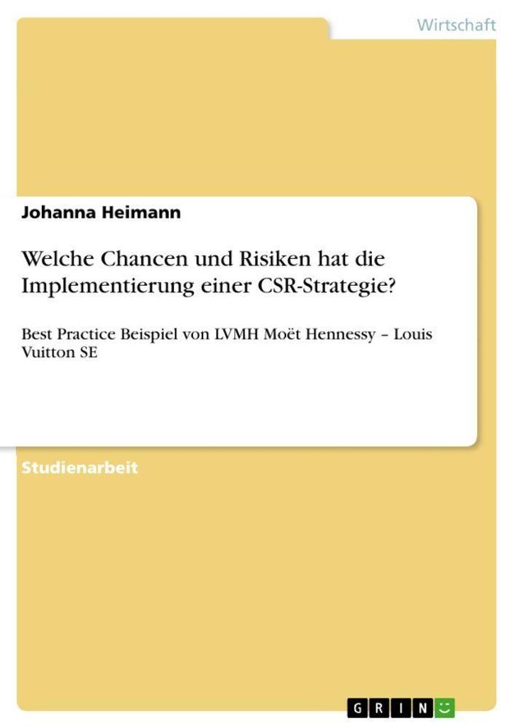 Welche Chancen und Risiken hat die Implementierung einer CSR-Strategie?