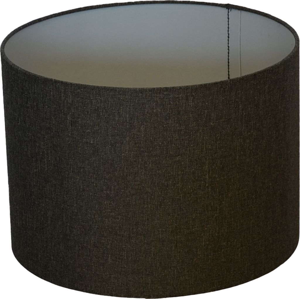 Lampenschirm  Ø 30 x 20 cm Leinenstruktur dunkelgrau Produktbild 
