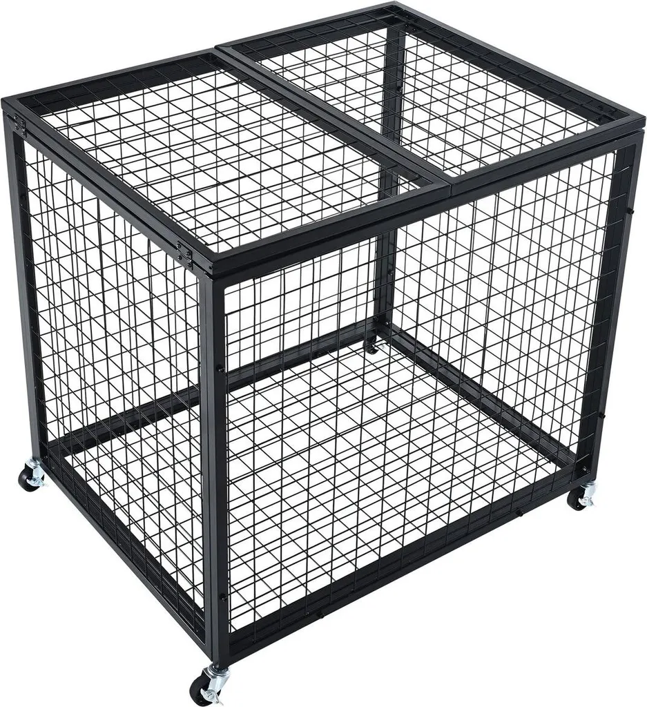 Chariot de rangement pour ballons en acier cage verrouillable XL