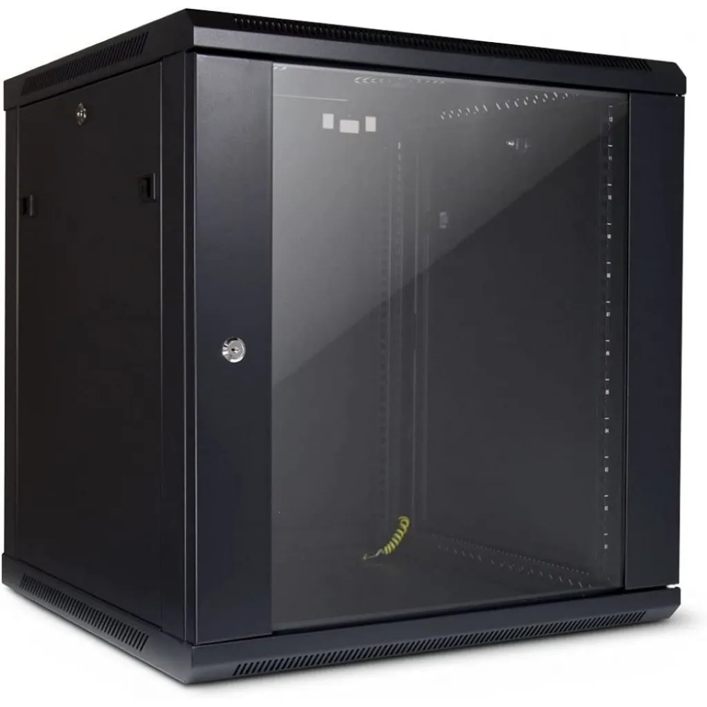 Coffret Réseau 12U 600mm Inter-Tech SMA-6612 avec Porte Vitrée et Verrou