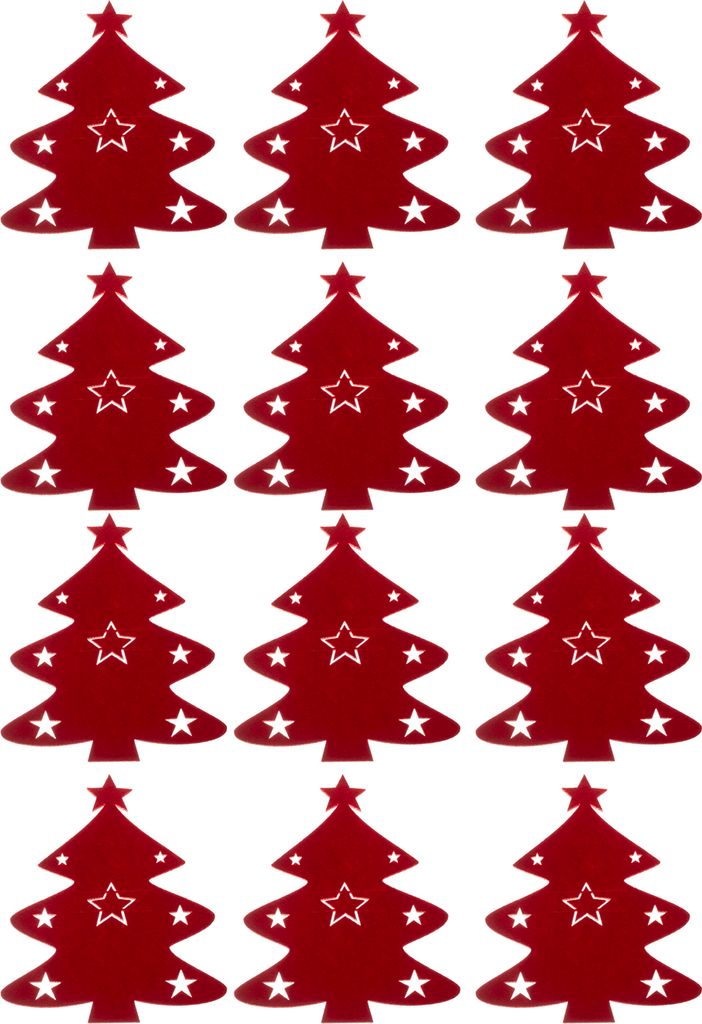 Besteckhalter Weihnachten Filz, 12 Stück, Tannenba Produktbild-Vorschau 8