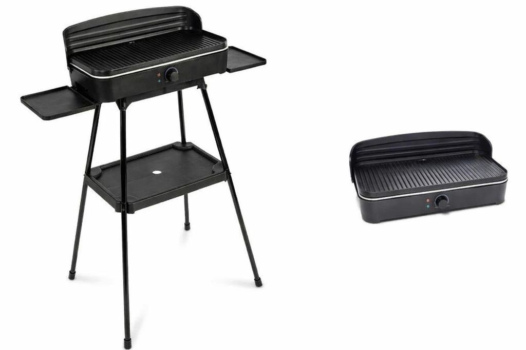 2in1 Elektrogrill Tischgrill Elektrisch Balkongrill Produktbild 