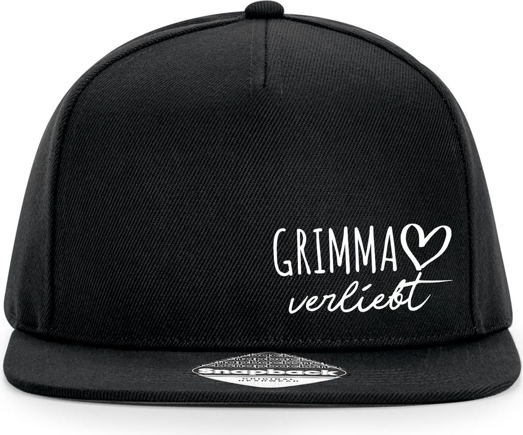 Huuraa Cappy Mütze Grimma verliebt Black Polyester Snapback Kappe Geschenkidee