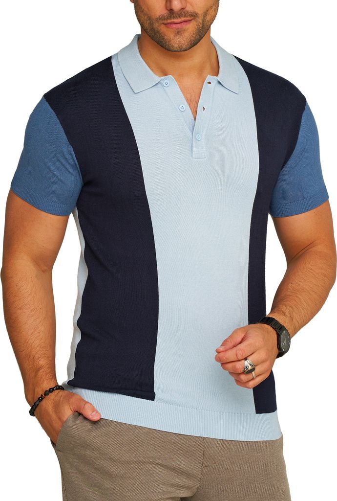 SOULSTAR Herren Poloshirt S2BALVI Herren Basic Kurzarm Knit Produktbild 