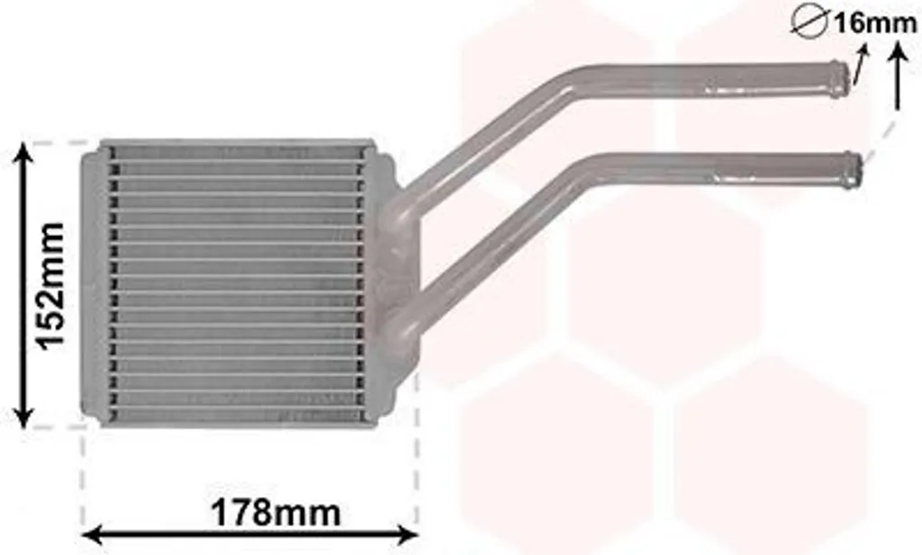 Échangeur thermique haute efficacité VAN WEZEL 18006614 Transit Mk6