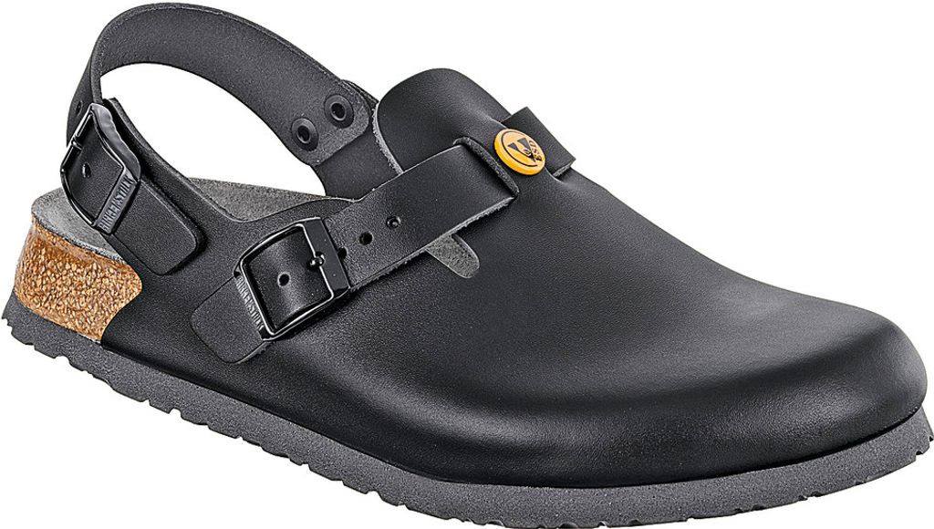 Birkenstock Tokio ESD Clog Damen, schwarz Weite: schmal schwarz Größe 38