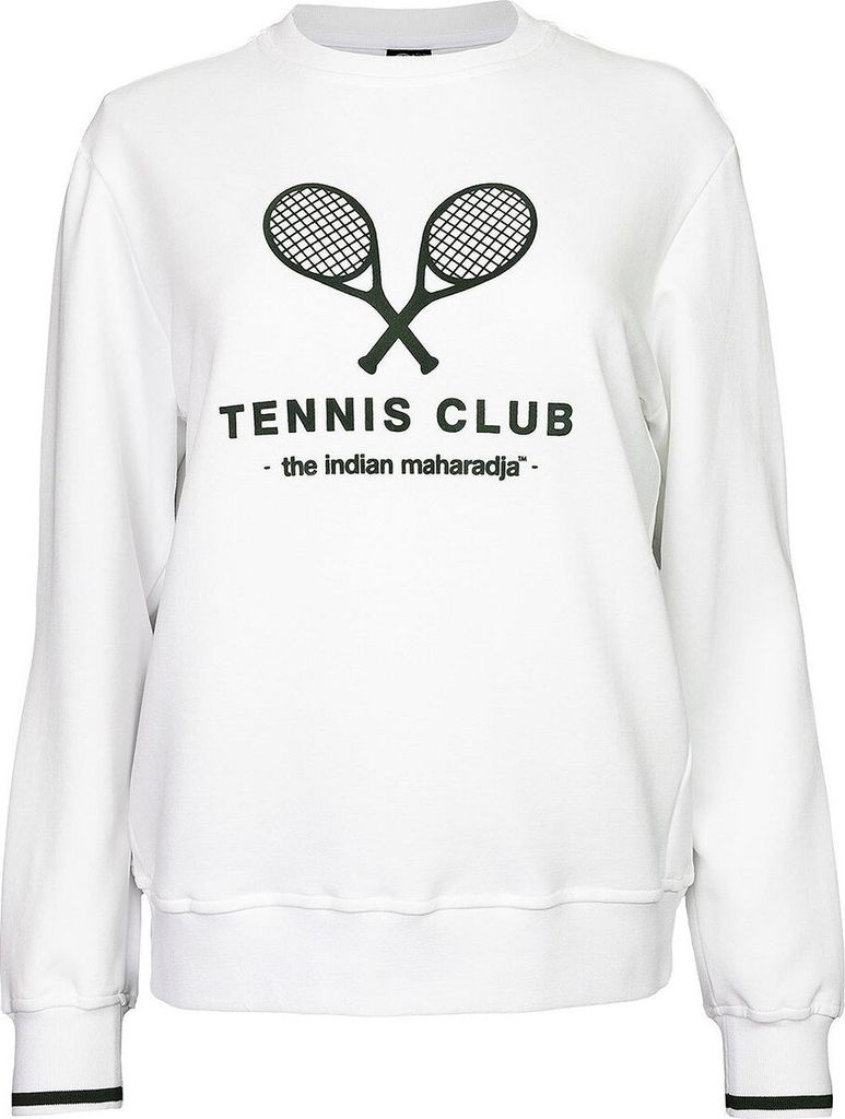 Indian Maharadja Tennis Club Sweater Damen - Weiß | Größe: XS