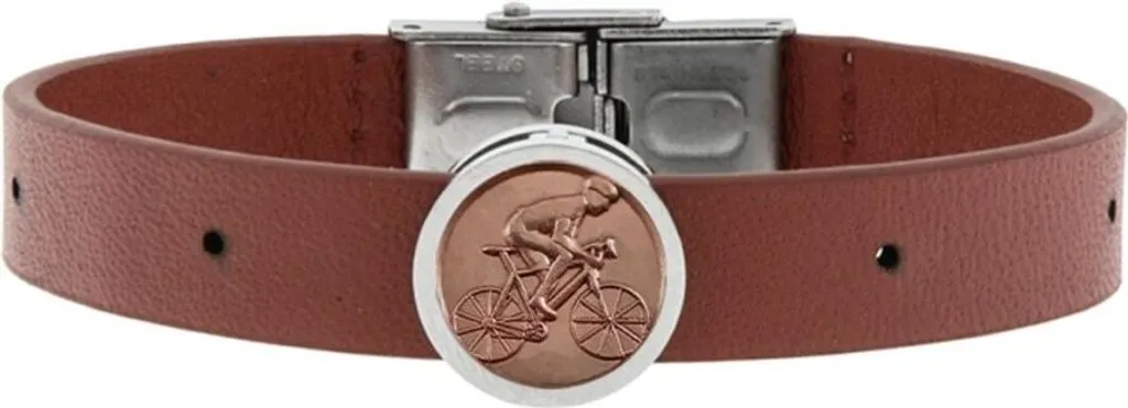 Talent Jewels Bracciale Uomo TJA-1-01-02-4-2 Marrone Outdoor Steel
