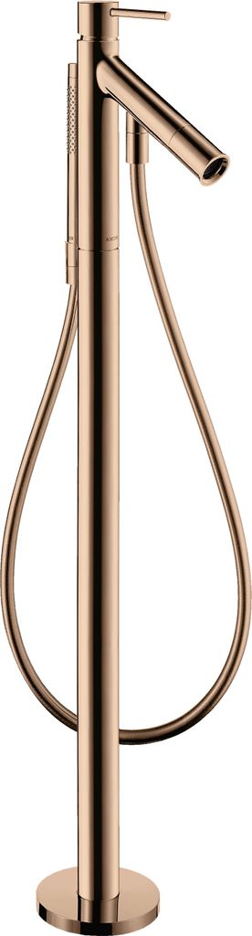 Einhebel-Wannenmischer AXOR STARCK DN 15, bodenstehend polished red gold polished red gold