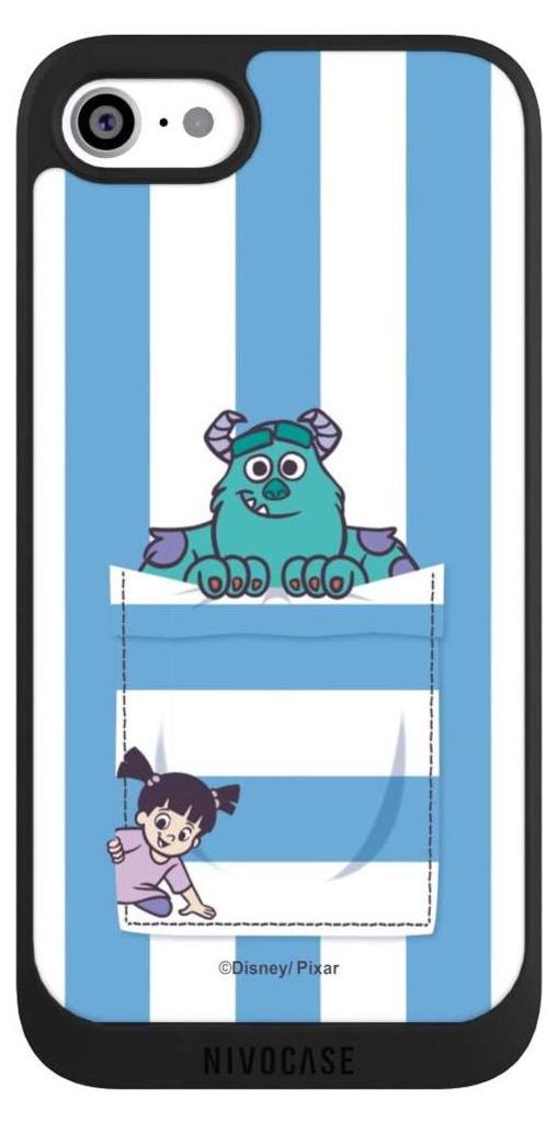 NIVOCASE Handyhülle für Apple iPhone SE (2020) Hülle NIVOpure Case Schwarz Disney Pixar Fanartikel Die Monster AG
