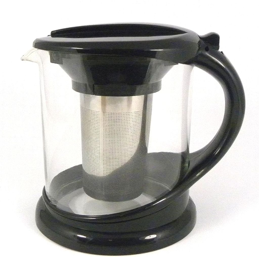 Teekanne New Bistro 1,0L mit Edelstahl Teesieb - schwarz