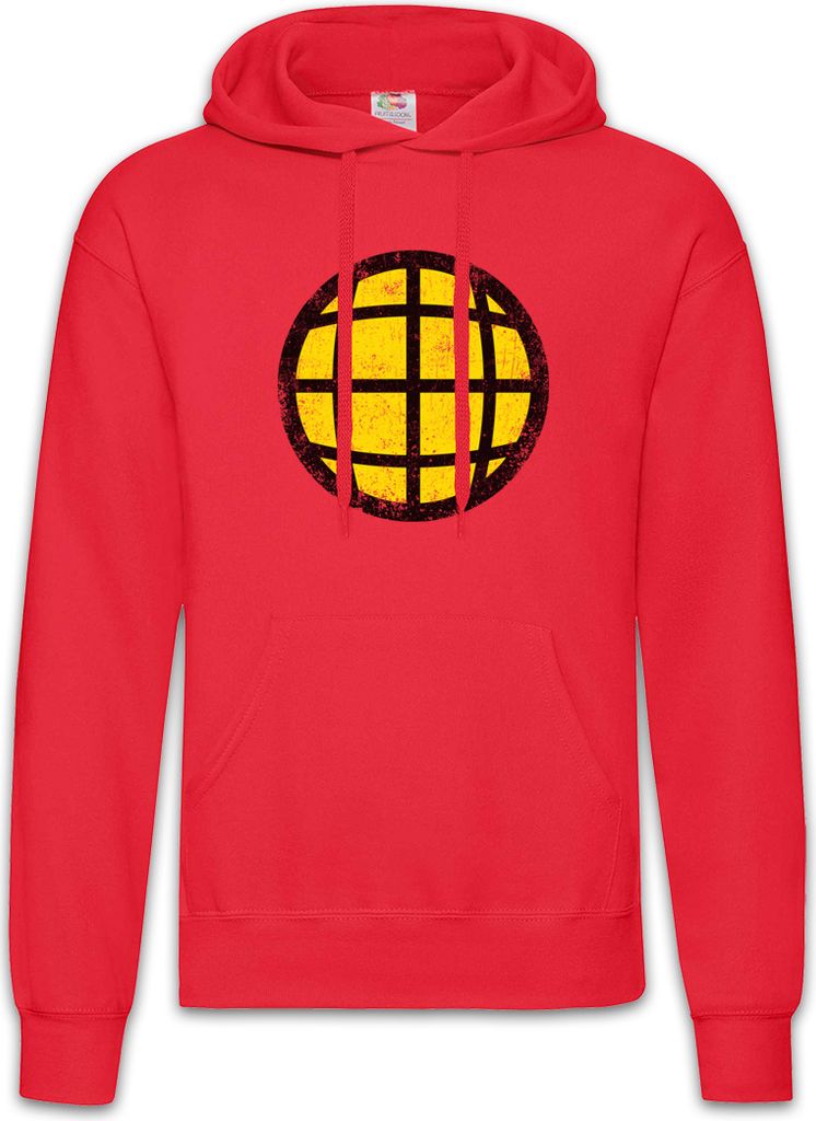 Urban Backwoods Captain Planet, Herren Hoodie, Farbe: Rot, Größe: M