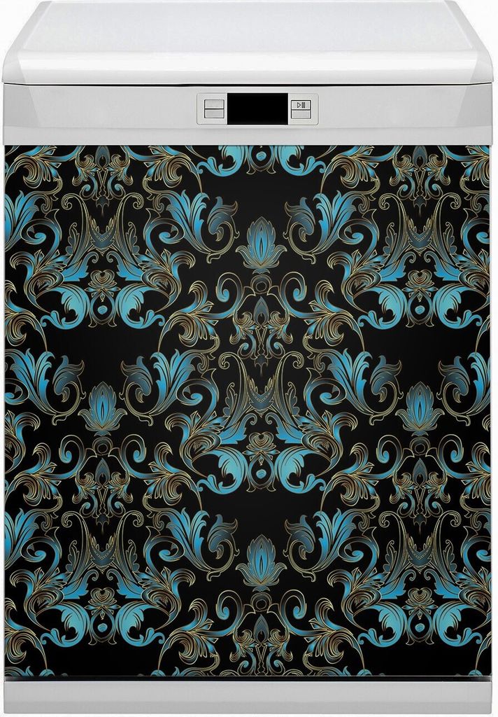 Abwaschbar 60x80 cm Geschirrspüle Magnetmatte Küche Dekorative - Barockmuster