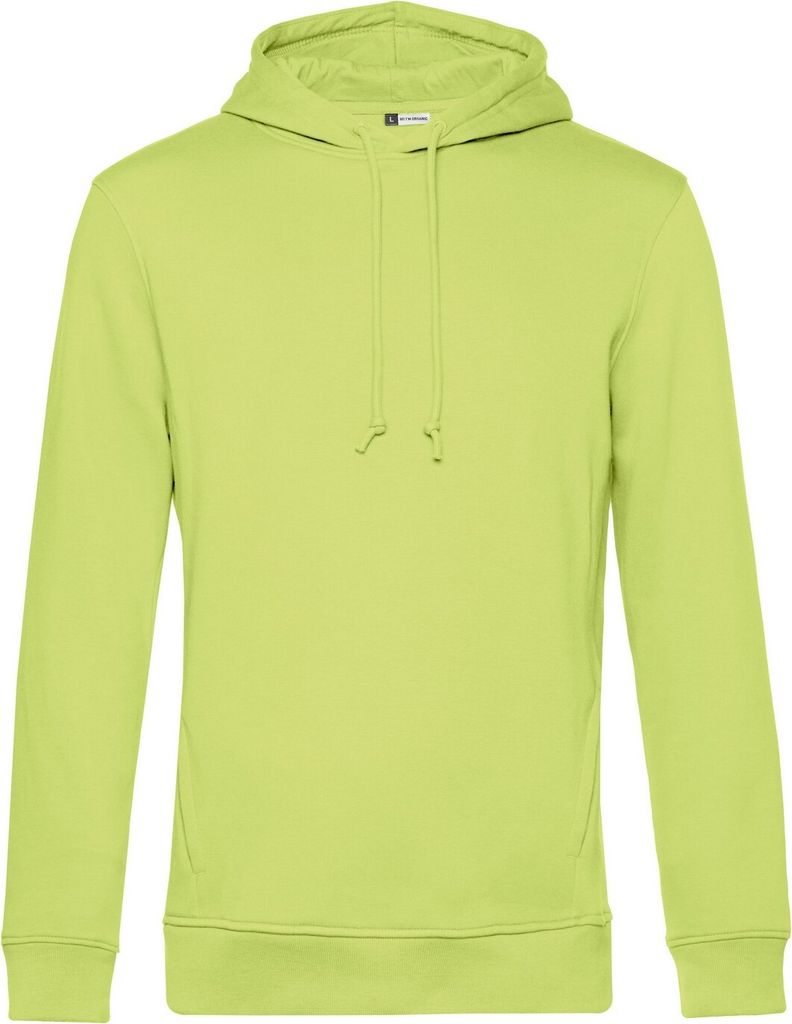 B&C - Kapuzenpullover, Baumwolle aus biologischem Anbau für Herren RW7937 (L) (Limone)