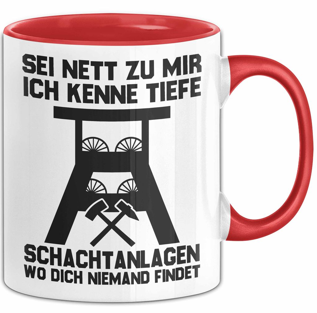 Ruhrpott Tasse Geschenk Zechen Lustiges Geschenk Für Männer (Rot)