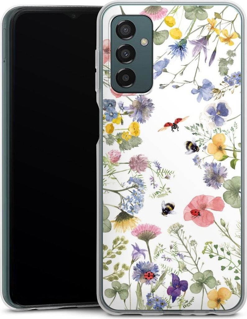 DeinDesign Handyhülle für Samsung Galaxy M23 5G Silikon Hülle Case Smartphone Schutzhülle Biene Blumen Muster