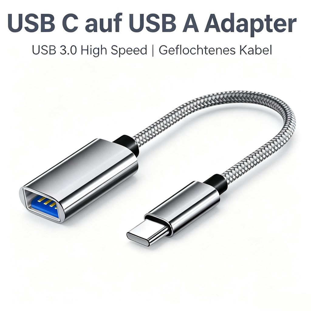 OTG USB-C auf USB 3.0 Adapter, Typ-C Stecker auf USB-A Produktbild 