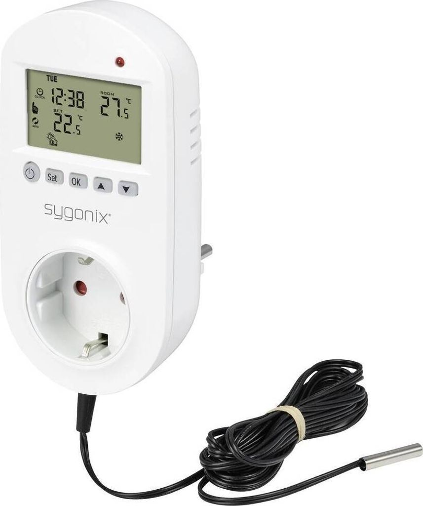 Sygonix SY-5372566 Universalthermostat Zwischenstecker Wochenprogramm 1 St.
