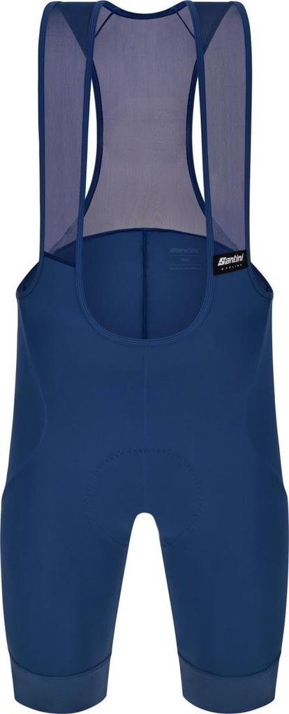 SANTINI Kurze Fahrradhose mit Trägern - RTR - Blau 3XL