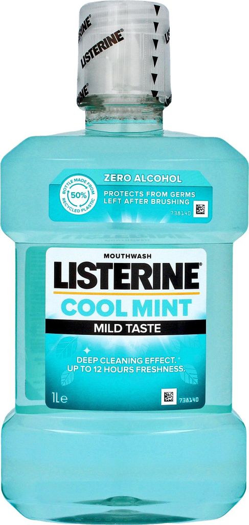 Listerine Cool Mint Mundspülung Milder Geschmack 1L