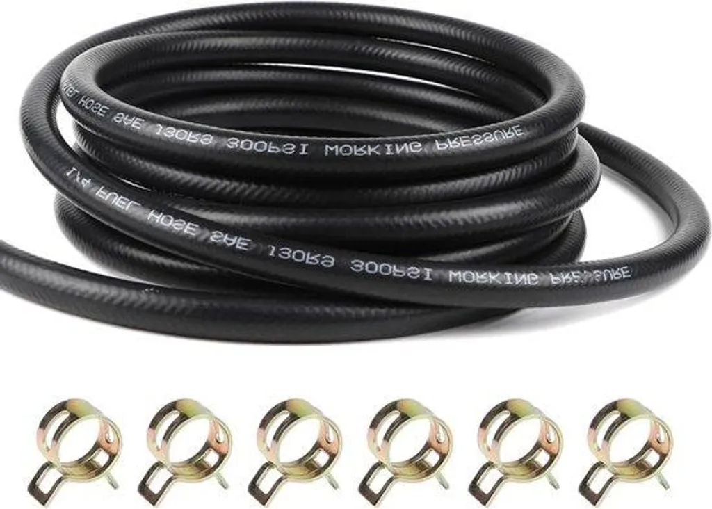 Tuyau hydraulique caoutchouc 6mm renforcé pour circuits de carburant