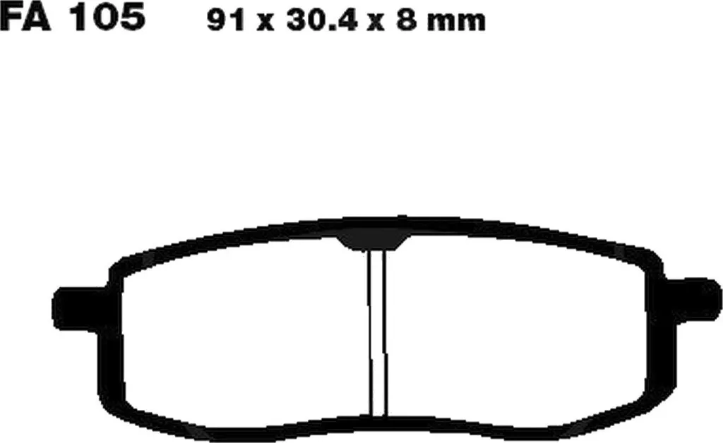 Plaquettes de frein Pamoto avant Yamaha TT 350 90-95 : Freinage Puissant